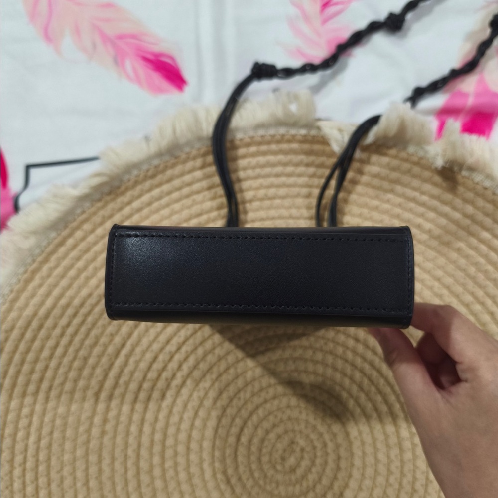 Jil Sander Black Leather Mini Crossbody Bag - Picture 5 of 10